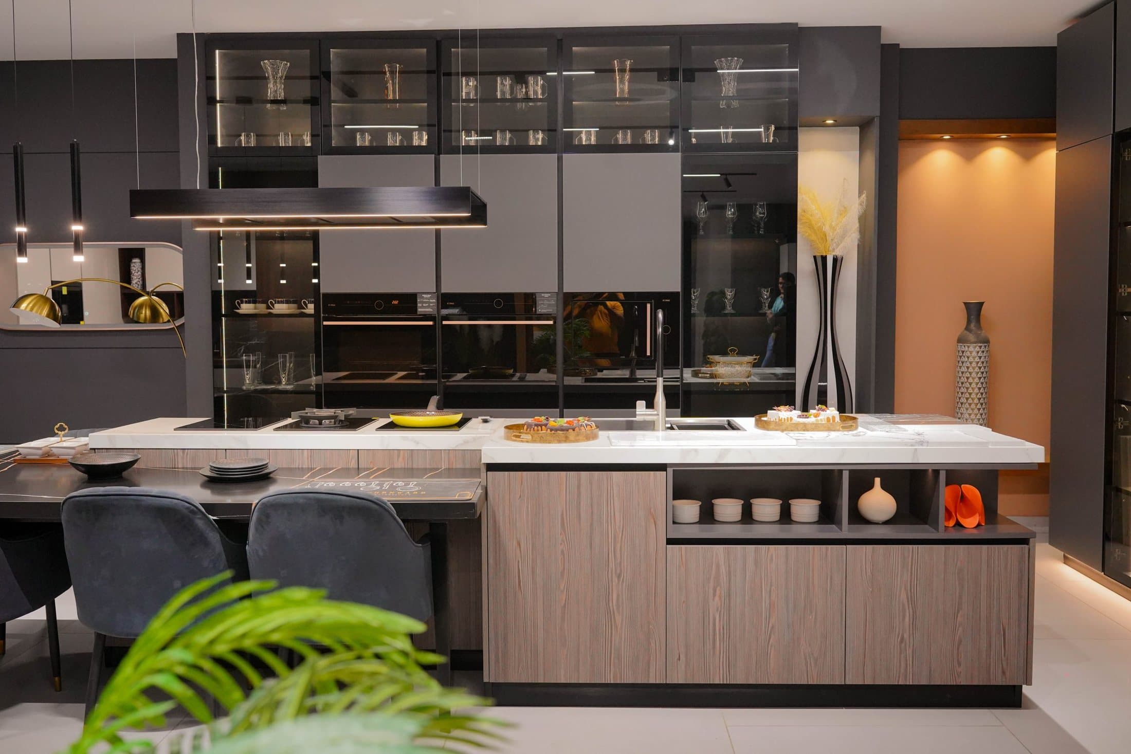 Luminous wood kitchen collection by Amaza Homes